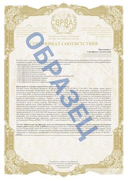 Образец Приложение к СТО 01.064.00220722.2-2020 Сальск Сертификат СТО 01.064.00220722.2-2020 